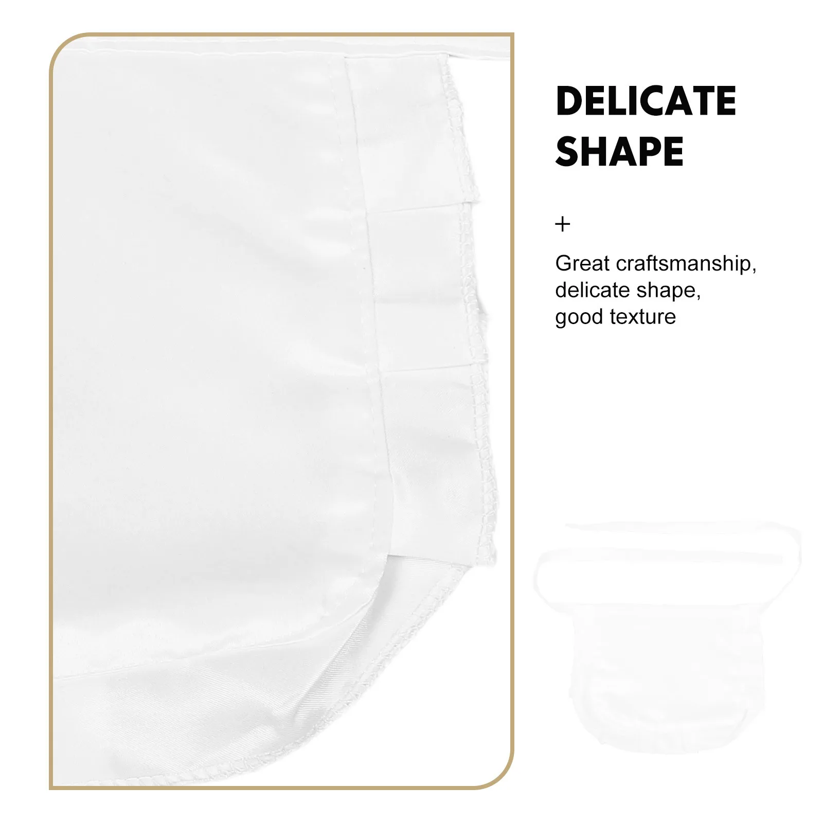 Witte taille schort met lange riem - gegolfde halve schort voor dames - meid cosplay kostuumaccessoire voor keukenserverfeest