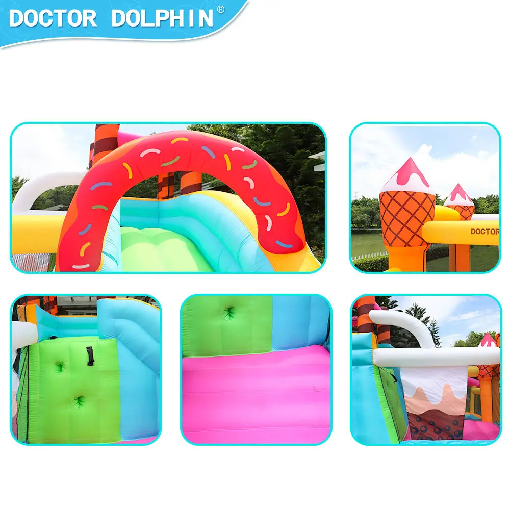 Ice Cream Design Bounce House, trampolim inflável, Jumping Castle for Kids, Party Game Toy, alta qualidade