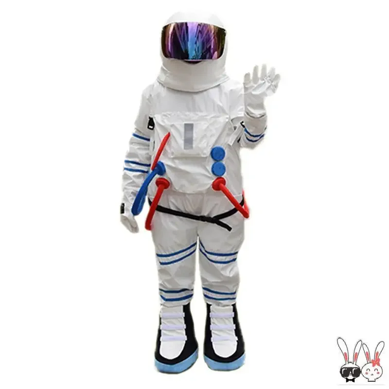 Silver Spaceman Jumpsuit Boys Astronaut Inflatable Costume  Kids adults Halloween Carnival Party Cosplay Costume no battery