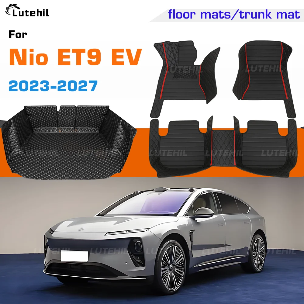

Для Nio ET9 EV 2023 2024 2025 2026 2027 3D автомобильные коврики в багажник коврик для ног авто вкладыш в багажник аксессуары для интерьера