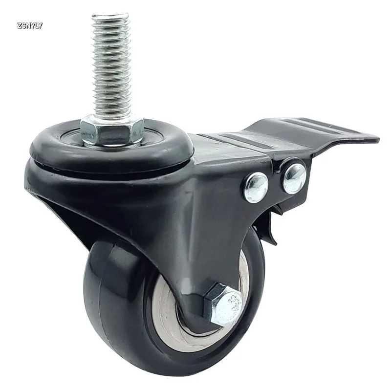 

4Pcs Furniture Caster Heavy Duty 200kg 1.5 inch 40mm 360 Rotatable Screw Swivel Castor Wheels Trolley Rubber Protective