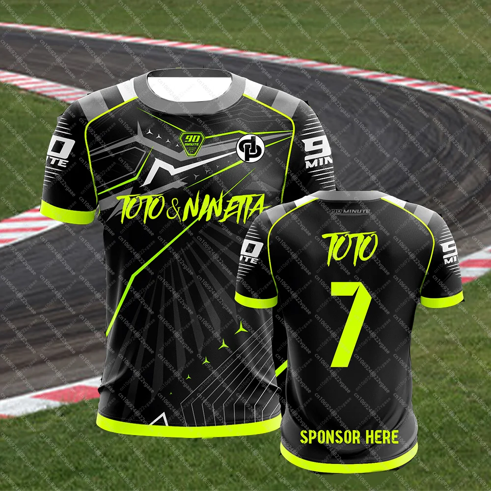 

2025 Boys Team Men Sportwear Tee Racing Jersey Adult Top T Shirt Breathable Clothes Jersey 90 Minute MM8 Motorcycle Motorsports