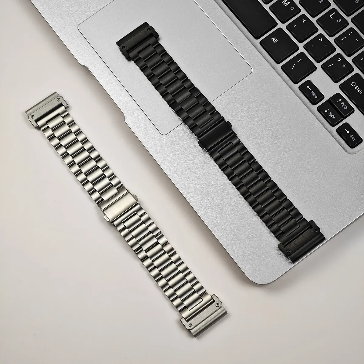 22 26mm Metal Strap For Garmin Fenix 8 51mm 7 7X 6 6X Pro QuickFit Stainless Steel For Garmin Watch 5 5X Plus Bracelet Watchband image 5