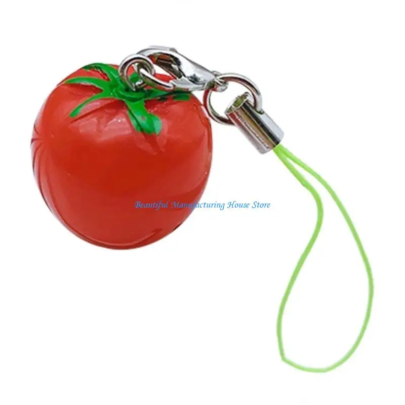 E56A Handmade Keychain Colorful Fruit Pendant Phone Chain Charm Strap for Women Girl