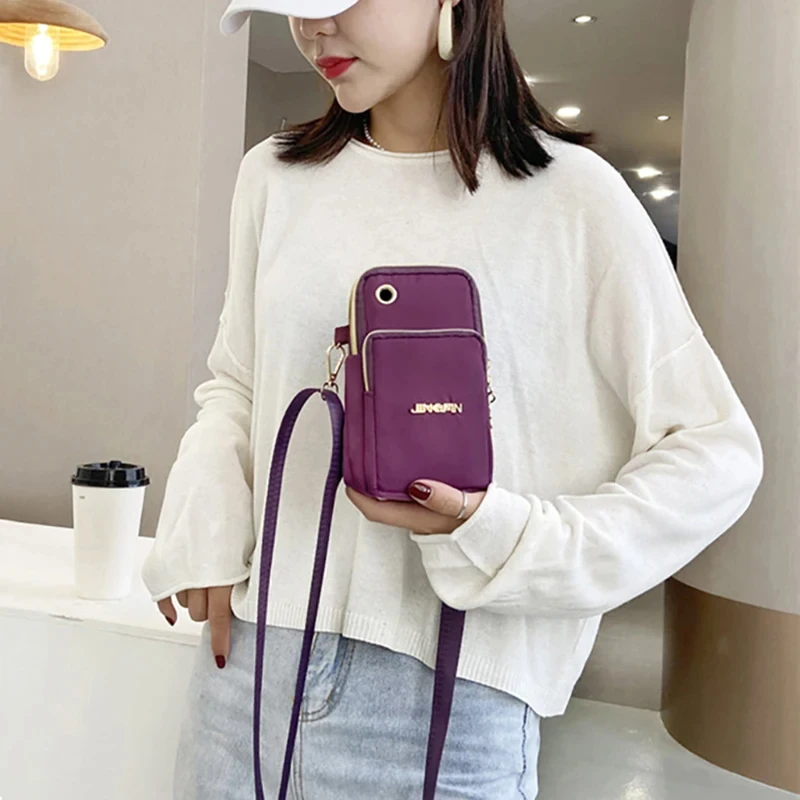 Buylor Cheap Women Shoulder Bag Free Shipping Mobile Phone Crossbody Bags Fashion Cell Phone Pouch 3 Layer Wallet Aesthetic Bags