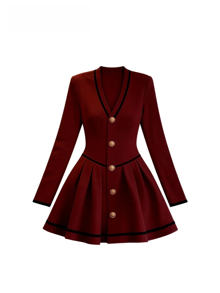 

CaraCLUB Sli plus Size Long Sve Dr Women's Early Spring Casual Faionable Knitted Warm Ciwalk V-ne Single Button