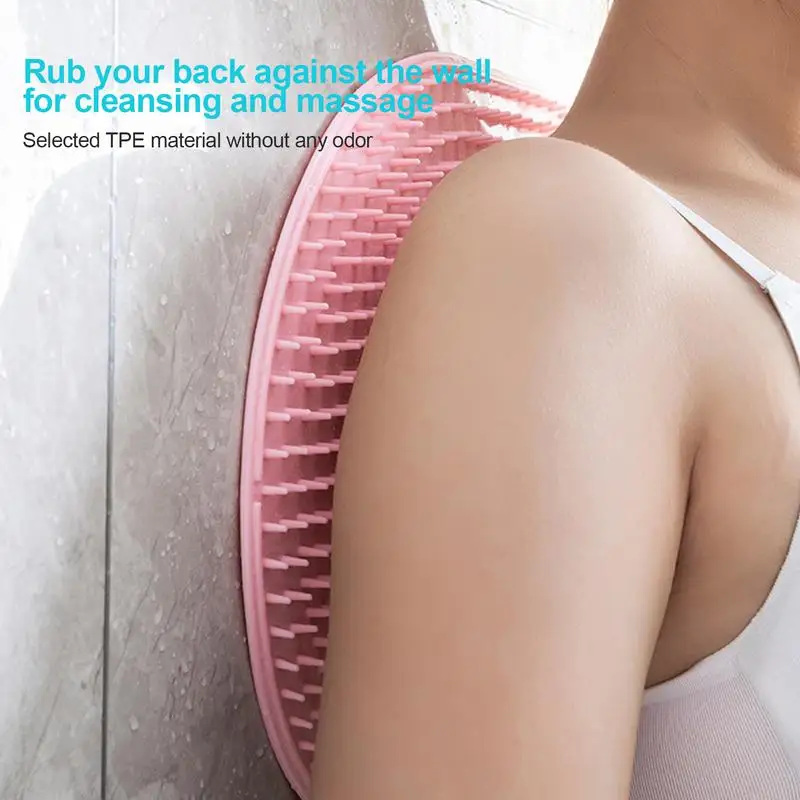 Shower Foot Scrubber Mat Non Slip Massager Back Sucker Brush Bath Pad Easy Clean Body Care Foot Massager Mat Remove Dead Skin