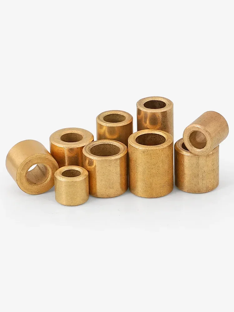 10Pcs powder metallurgy oil bearing numerical control machine tool processing copper sleeve wear-resistant guide sleeve bushing