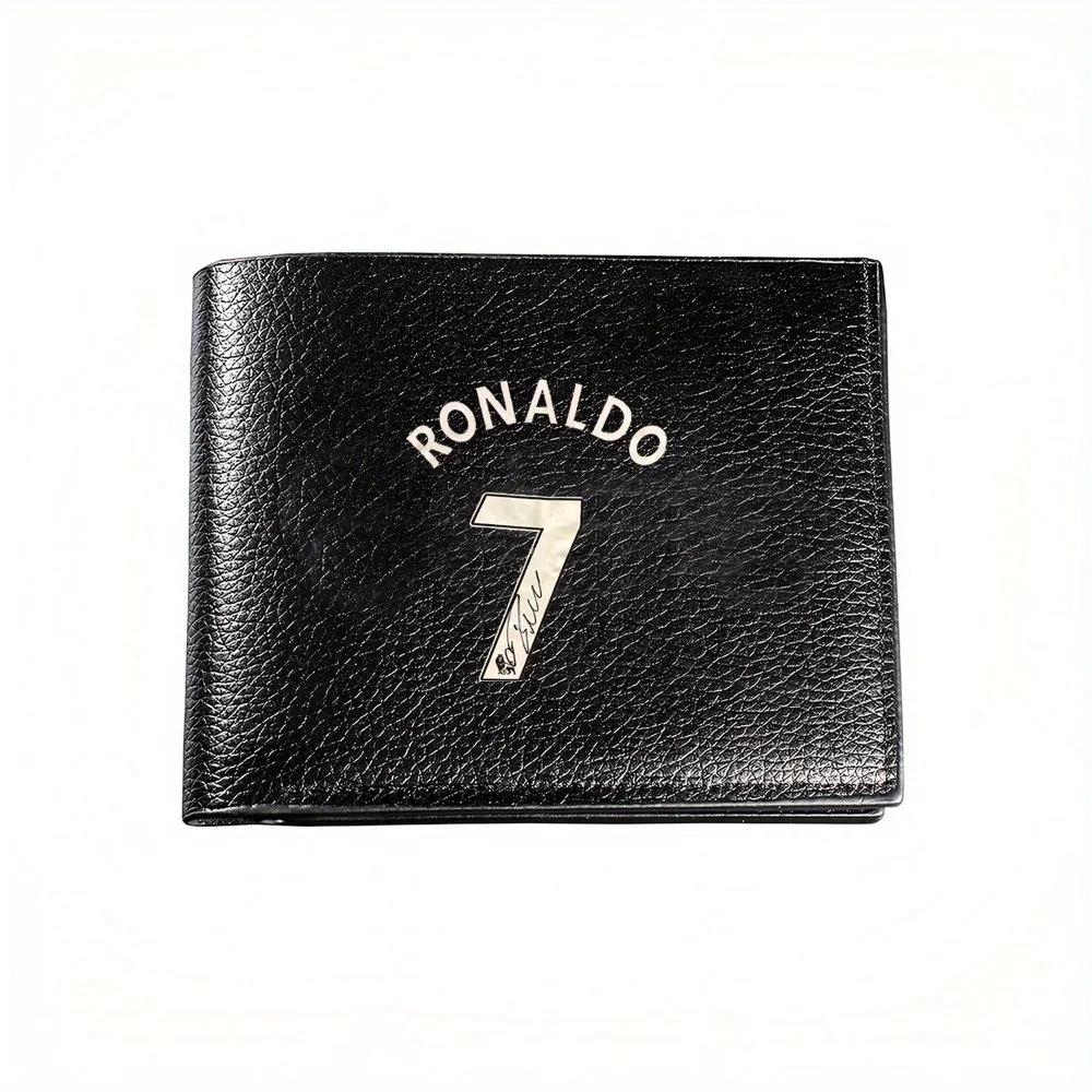 Cristiano Ronaldo Signed #7 Jersey Inspired Men's Wallet: Stylish,Premium nice Wallet,Perfect Gift for Dad,Husband,Boyfriend. Bu
