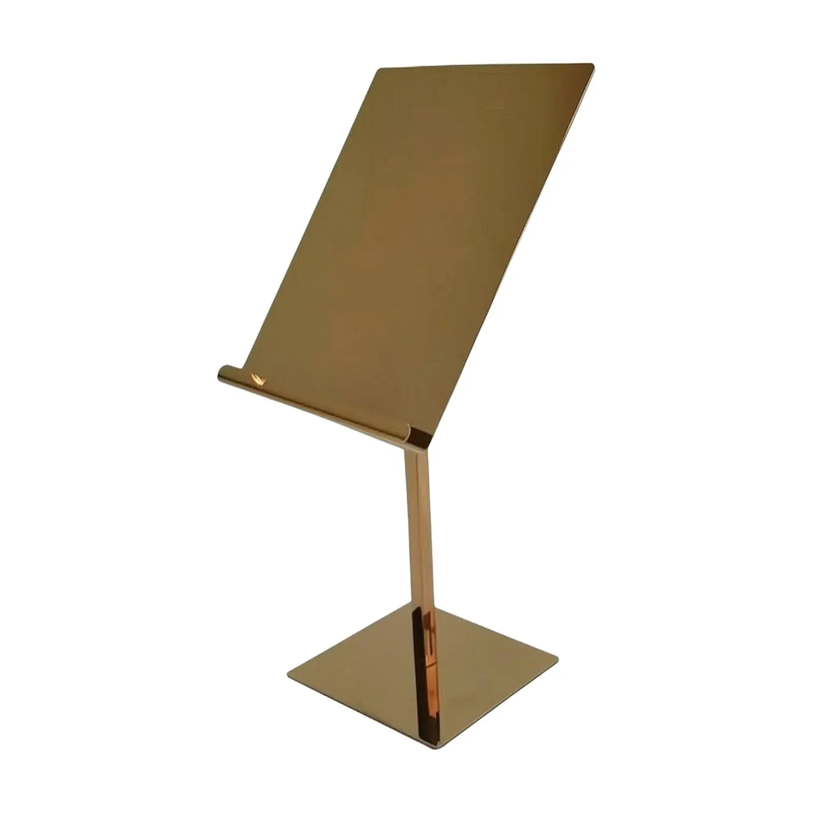Folded Shirt Display Stand with Retaining Tabs Mirror Finish Stainless Steel Shirt Display Stand Stable Base Sturdy
