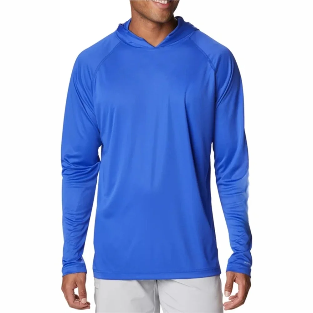 

Mens Fishing Hoodie Shirts Summer Long Sleeve Sun Protection Fishing Clothing Camisa De Pesca Performance Lightweight Jerseys