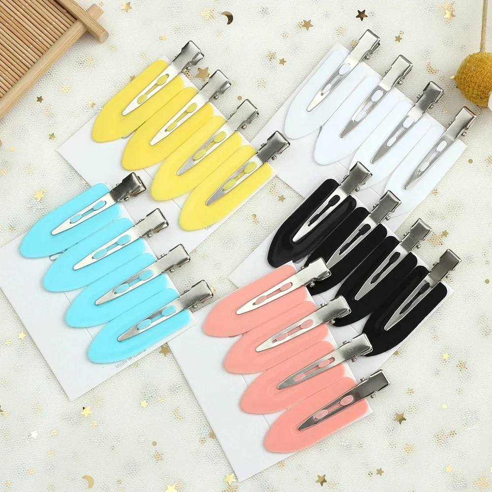 4PCS/LOT Women Hair Clips Side Bangs Fix Fringe Barrette Makeup Tools Female Ladies Girls Headwear Hairpin Hair Accessories