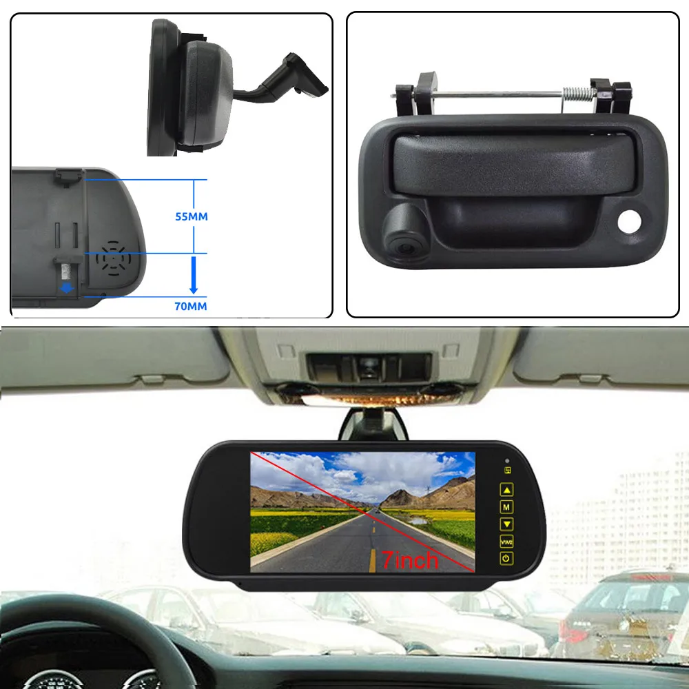pickup Trunk Handle Car reversing Camera+7