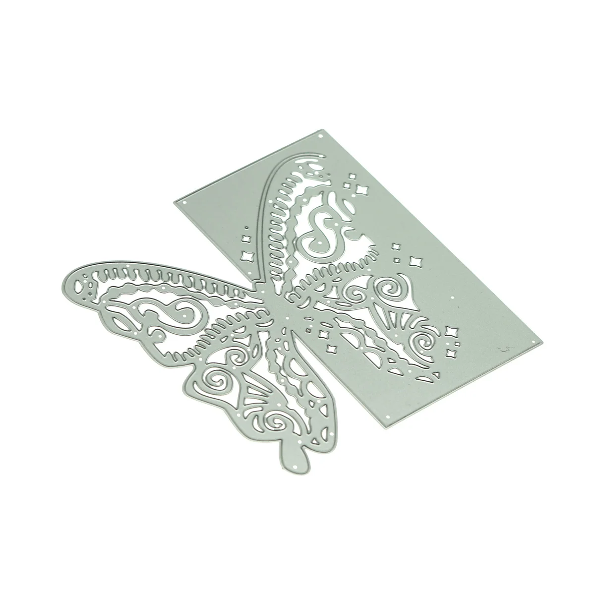 Large Metal Cutting Die Butterfly Pattern Presscut For Envelope Cover Greeting Card Border Handmade Clipart Press Punch Knife