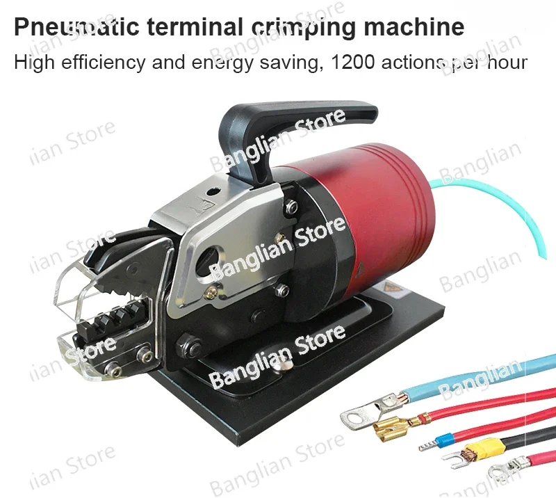 Pneumatic Cable Terminal Crimp Machine Pliers Wire Crimping Tool Electrical Splice Crimp Connector Equipment Auto Wiring