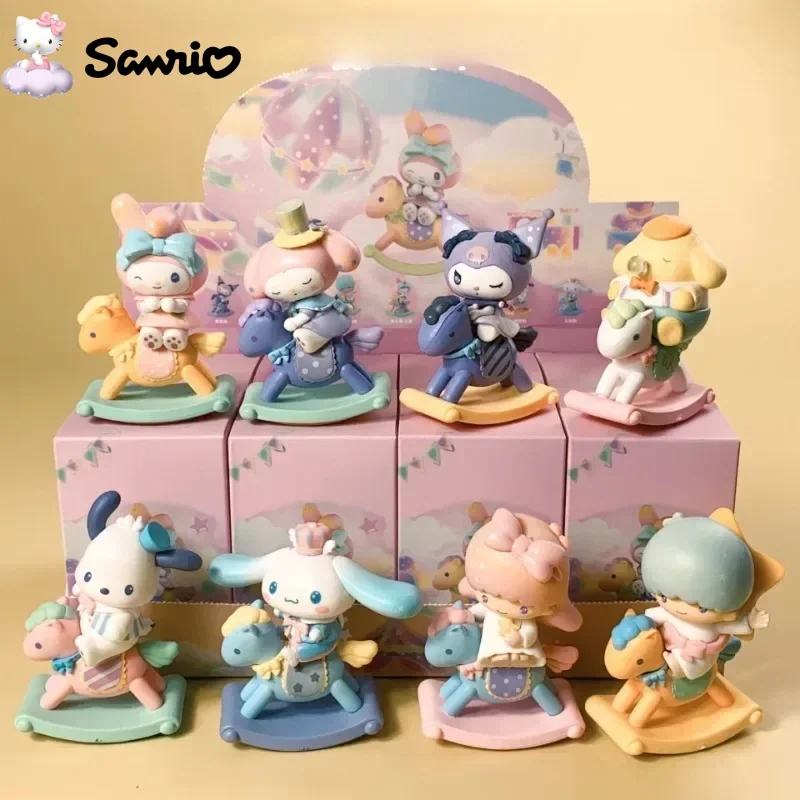 Figuras de acción de Sanrio Mymelody para niños, juguetes de Hello Kitty, Kuromi, Cinnamoroll, escritorio, Esports, adorno para habitación, regalo, 8 piezas