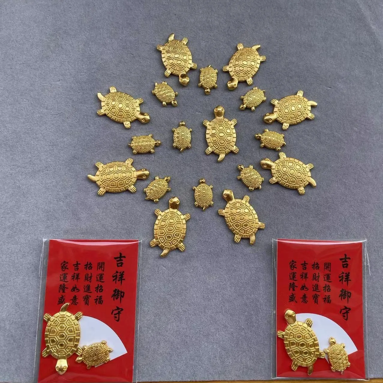 Feng Shui Golden Money Turtle Japanese Lucky Tortoise Guarding Praying for Fortune Home Fortune Wealth Lucky Gift