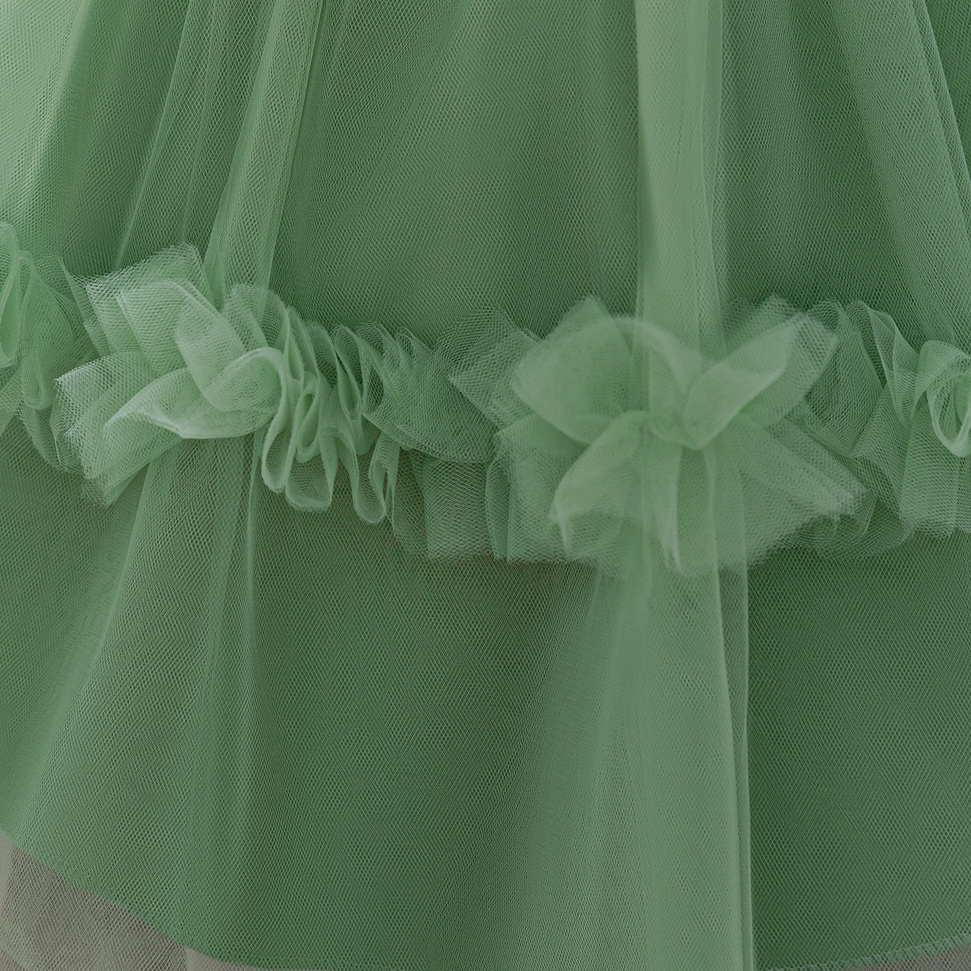 Infant Baby Girls Big Flower Green Dress Newborn Baptism Princess Dress Baby first 1st Year Birthday Kids Clothes Christening