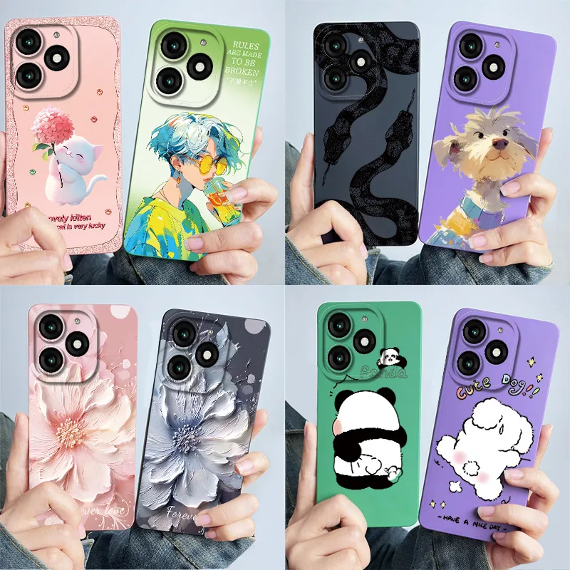 For Itel A70 A665L Phone Case Cover Soft Silicone Sweet Painted Shell Cartoon Funda Lovely Printed Protective Casing Coque