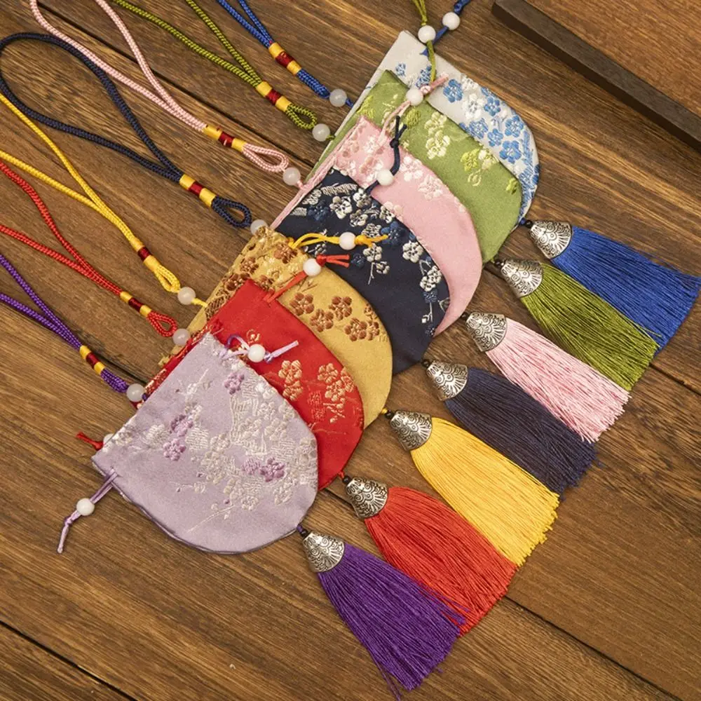Dragon Boat Festival Bag Plum Flower Sachet Retro Pattern Brocade Jewelry Storage Bag Small Pouch Jewelry Packaging