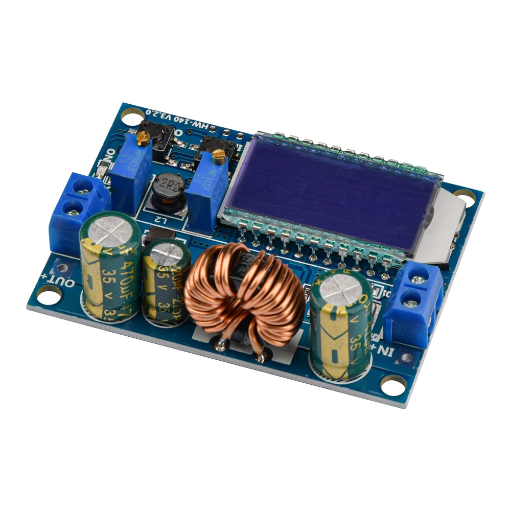 35W DC 5.5-30V to 0.5-30V Digital LCD Display Automatic Step up down Buck Boost Converter Power Supply Module Adjustable Board