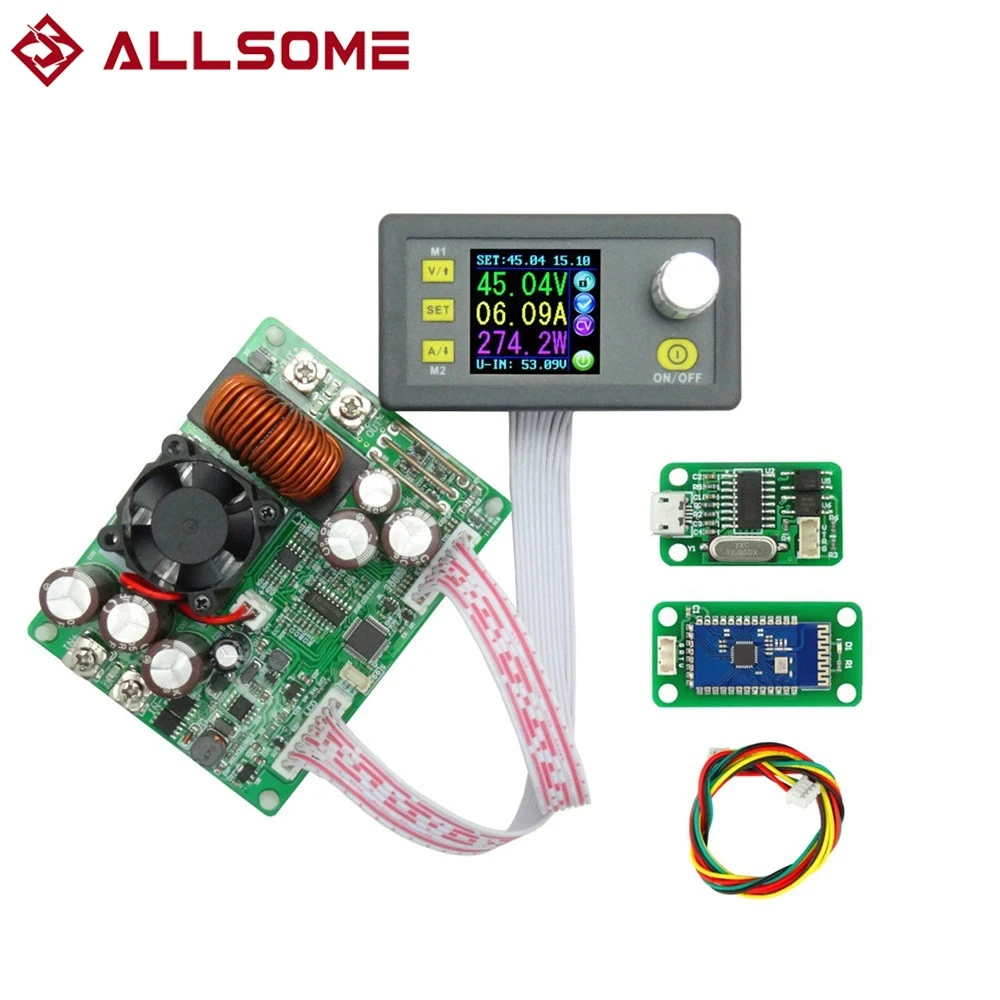 ALLSOME DPS5020 50V 20A Constant Voltage Current Converter LCD Voltmeter Step-down Communication digital Power Supply