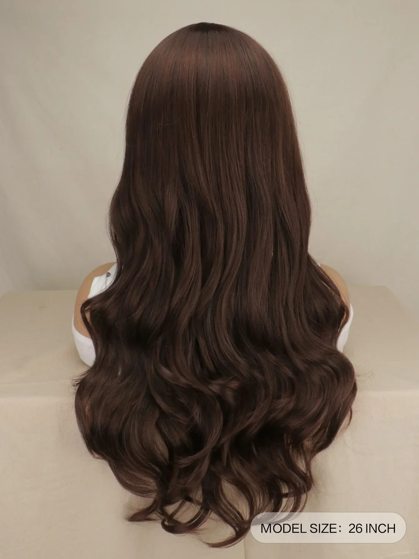 QQXCAIW Parrucca cosplay ondulata lunga da donna Rosso Rosa Rosa Nero Blu Nastro Grigio Marrone Temperatura Parrucche sintetiche per capelli