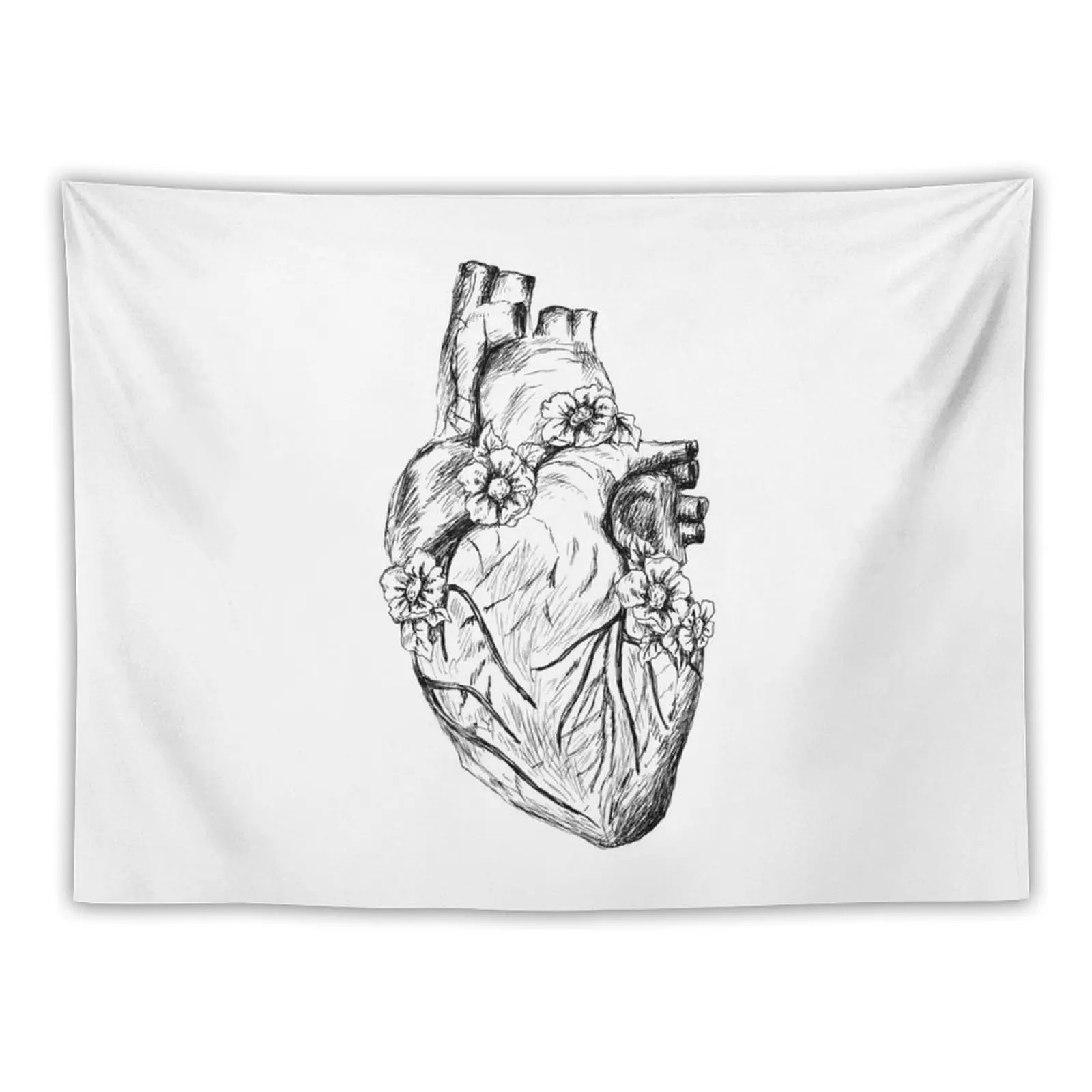 

Heart With Flowers Tapestry Decoration Pictures Room Wall Luxury Living Room Decoration Decoration For Bedroom Tapestry