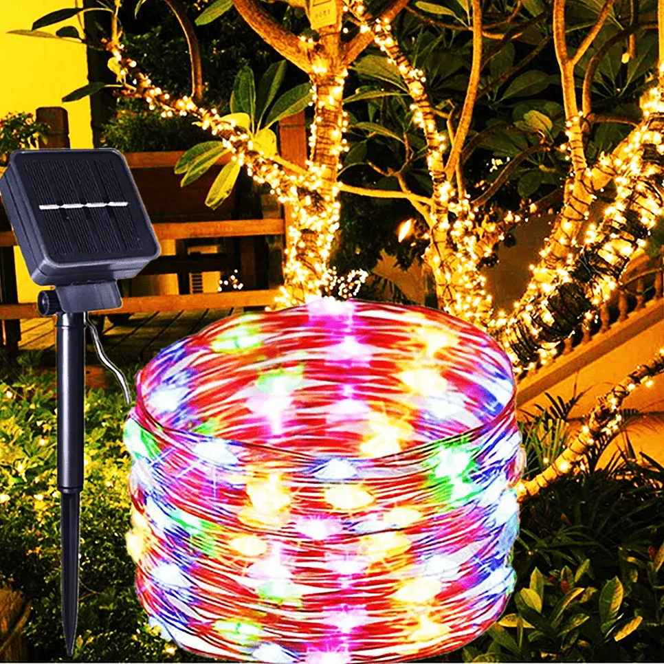 

32m/22m/12m/7m Solar Led Light Outdoor Festoon Led Lamp Solar Garden Outdoor Fairy Garland String Christmas Decor Lighting Strip