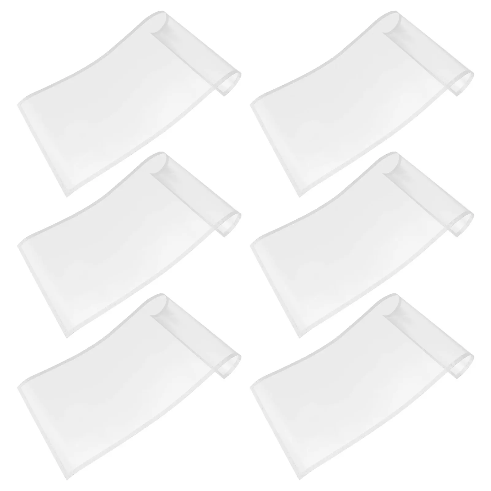 6Pcs Adhesive Sandblast Protective Film Clear High Definition Sandblaster Lens Cover 23x11 Replacement Film for Industrial