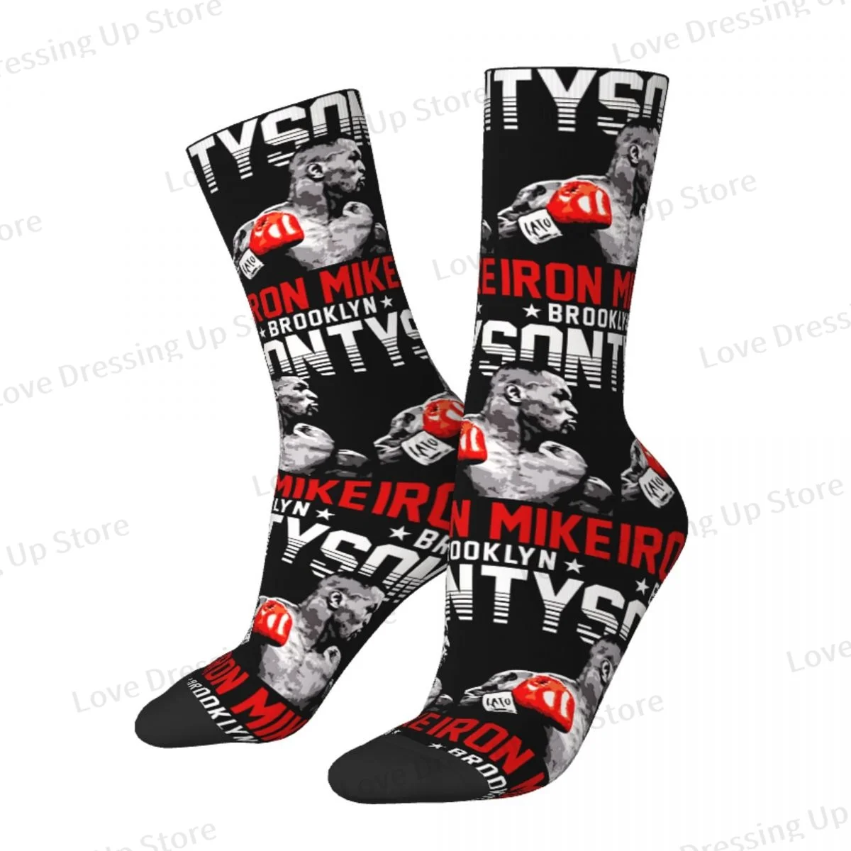 Iron Mike Tyson Men Women Socks Windproof Novelty Spring Summer Autumn Winter Stockings Gift