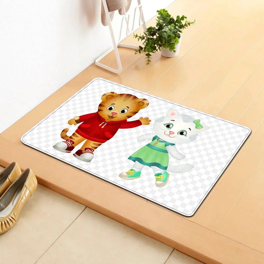 Daniel-Tigers Stop Door Mat lavabile antiscivolo soggiorno divano sedie Area Mat cucina comodino tappeti