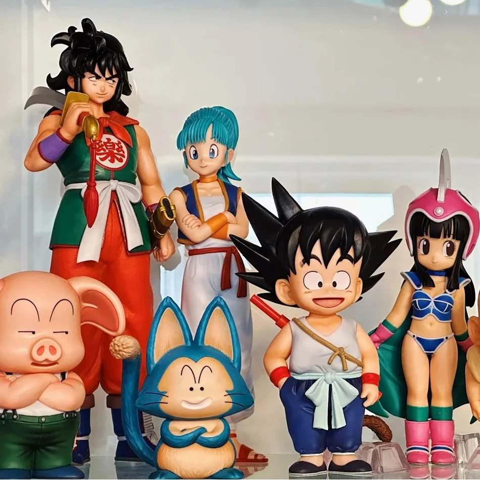 

2026 1-6pcs Dragon Ball Super Anime Figure Son Goku/krillin/Bulma Action Figure PVC Collection Decoration Model Doll Toys Gifts
