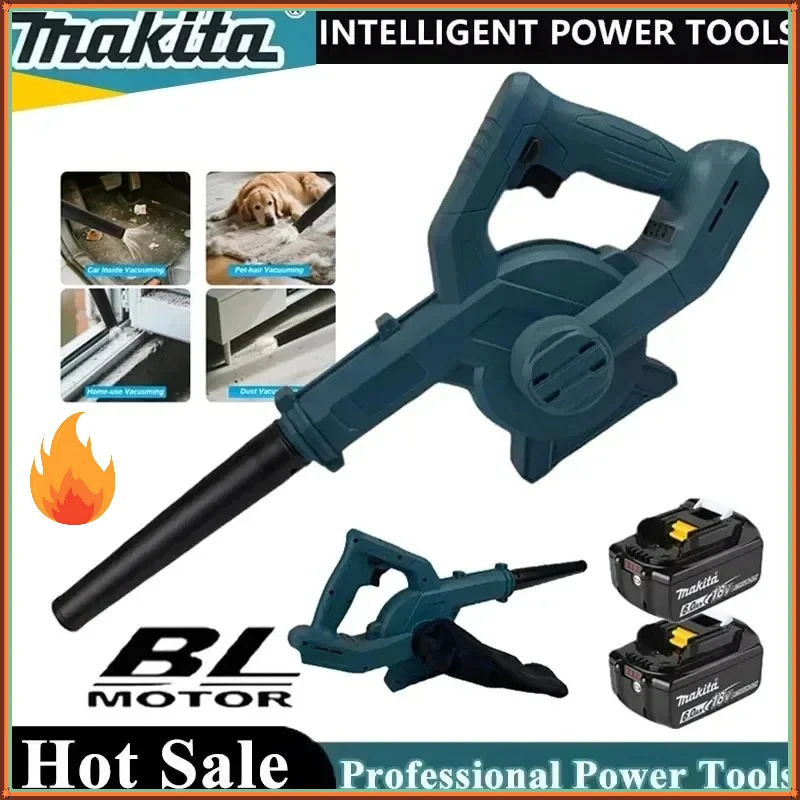 

Аккумуляторная воздуходувка Makita с регулируемой мощностью, электрическая воздуходувка, пылесос для компьютеров, инструмент для уборки снега и садовых работ, для аккумуляторов 18В