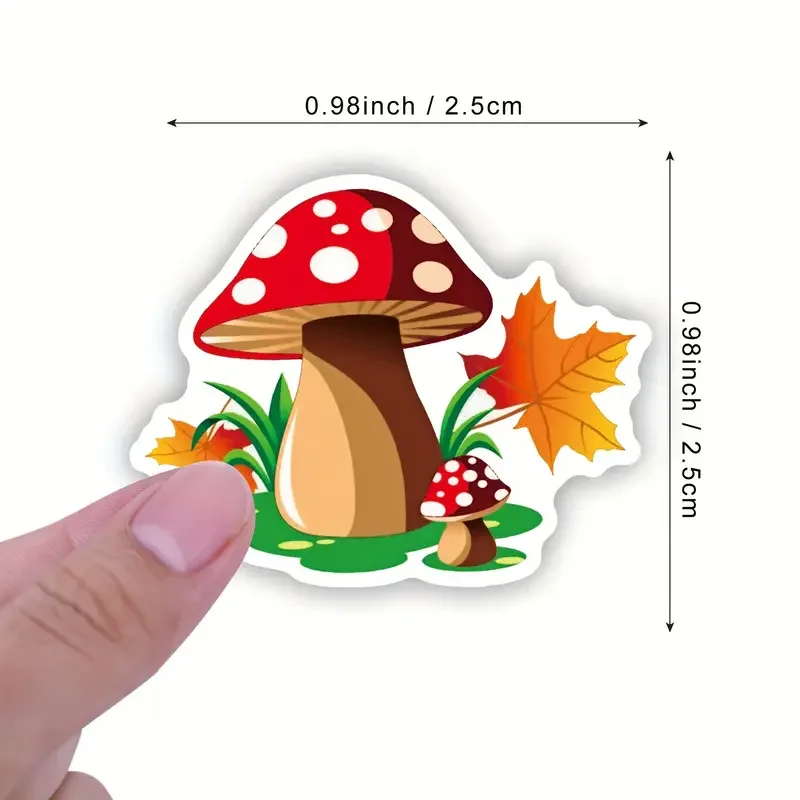 500pcs/roll Children Mushroom Reward Stickers School Students Cute Cartoon Stationery Sticker Scrapbooking Decoration