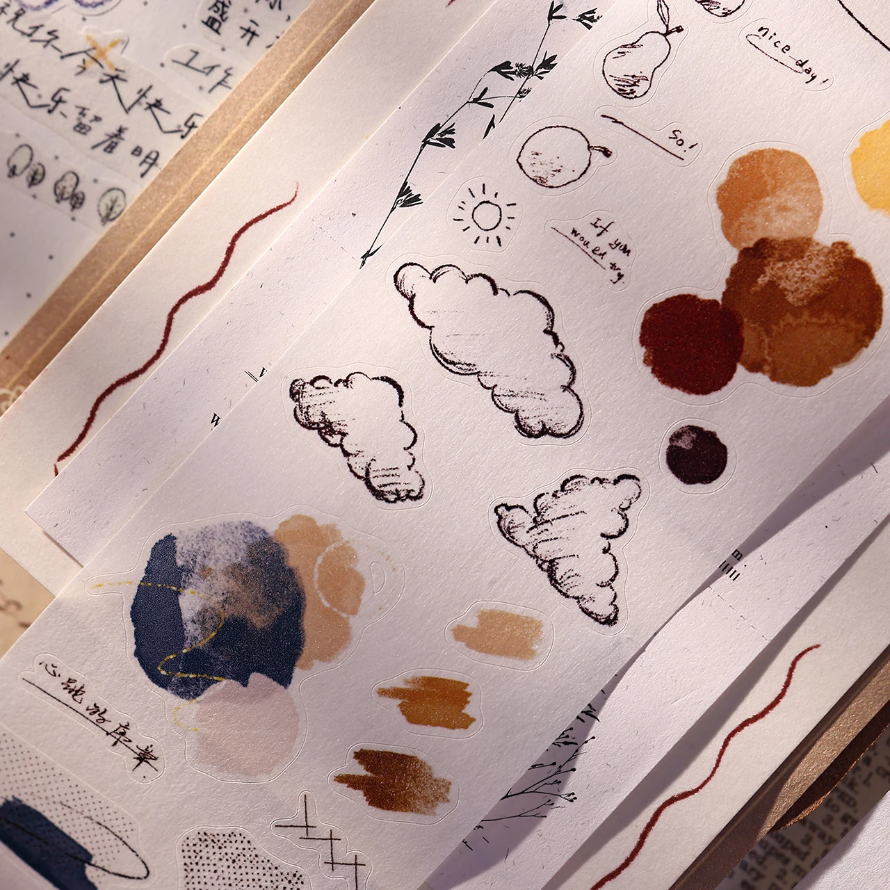 جديد الحيوانات الأليفة الشريط اشي ملصق Maste الديكور ضوء الرجعية الملح الزينة PETdie قطع مجلة شياو باي جيا