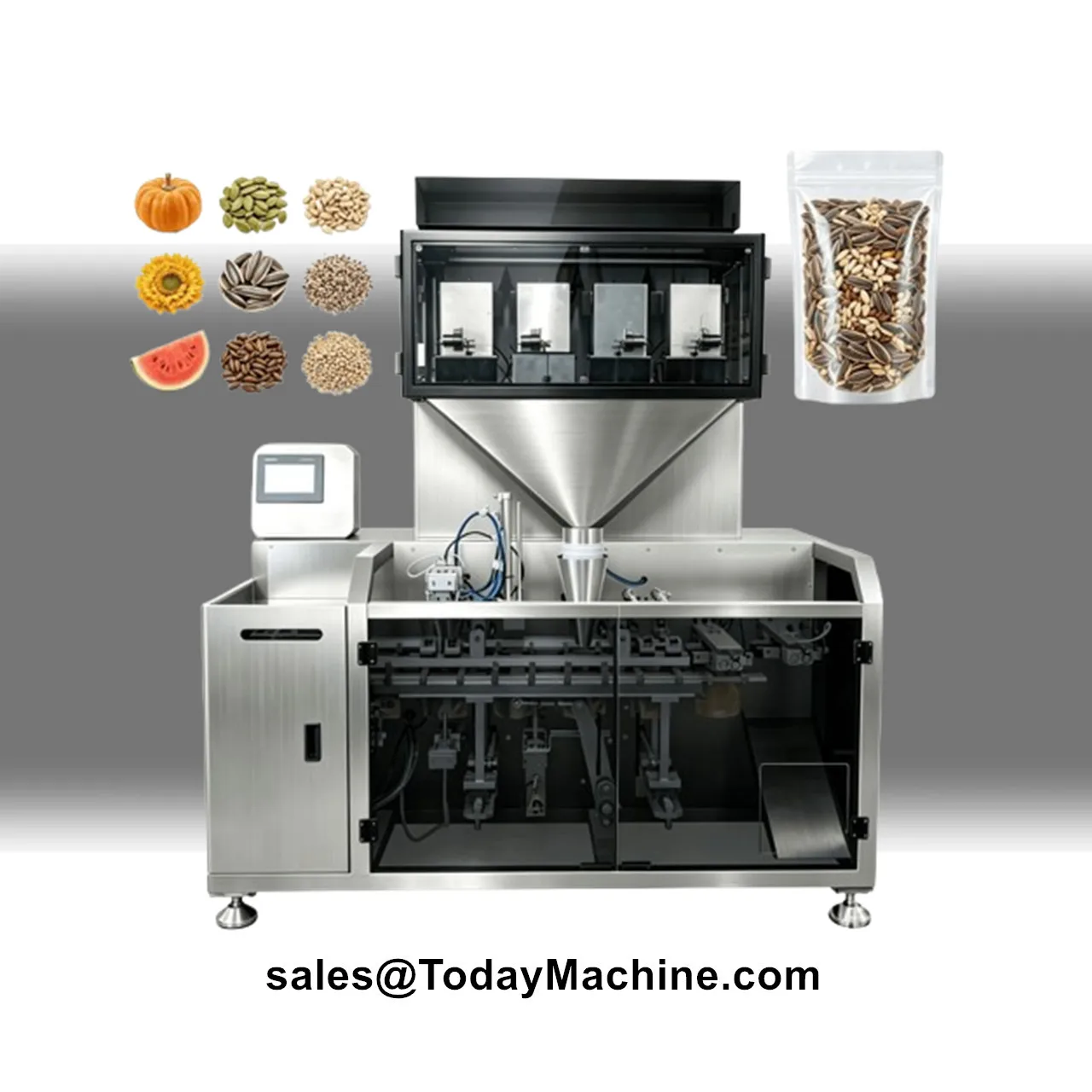 Automatic Premade Pouch Yoghurt Shampoo Honey Sauce Packing Machine for Fruit Jelly Liquids Bag Packing
