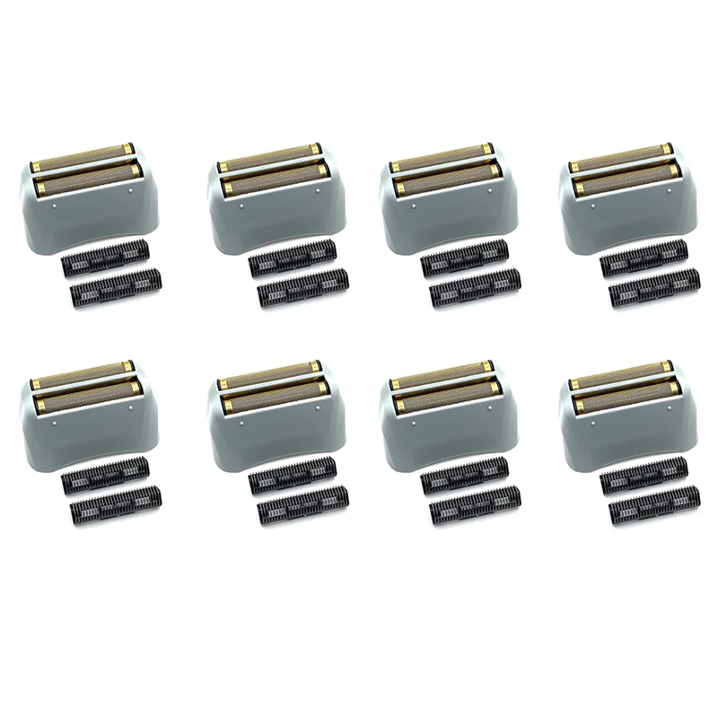 FGGS-8X Shaver Replacement Foil And Cutters For Andis 17150 17200 Washable 3D Intelligent Floating Shaving Blade Gold