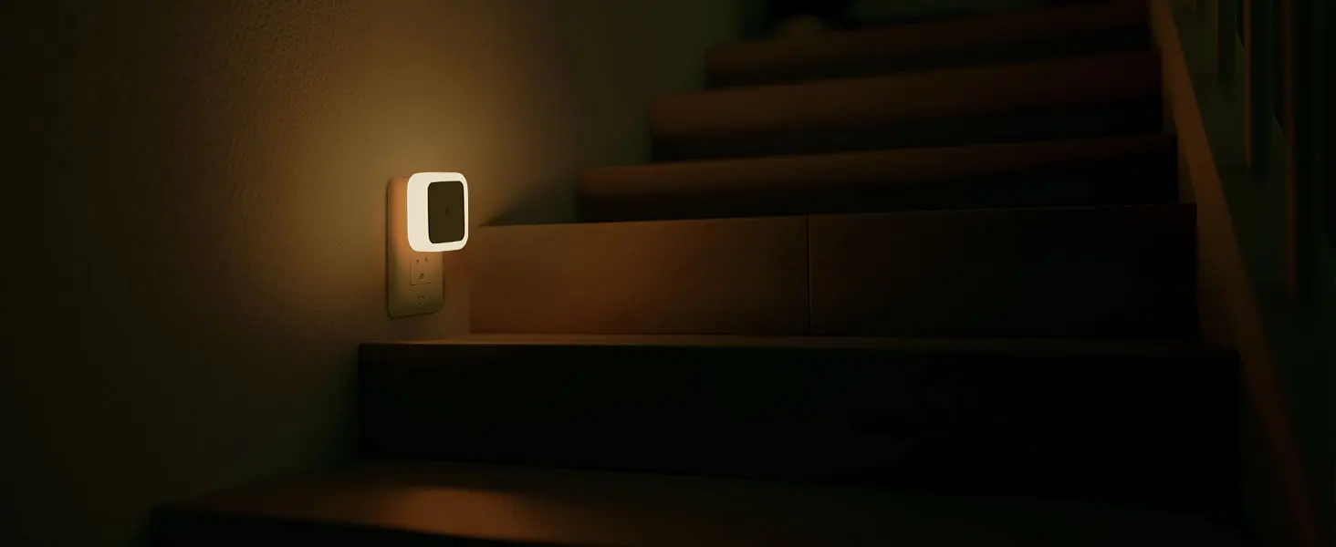 Sensor Mushroom Night Light with LED Warm White Glow,US/EU Plug Wall Socket Bedside Lamp,Dimmable Home Decor for Bedroom Kids