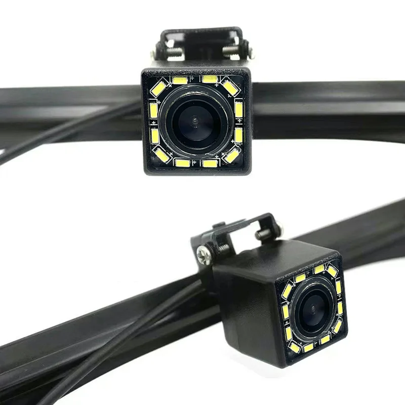 Universal Special License Plate Frame 4/8/12-LED HD Backup Camera Night Vision Rear View Auto Accessories