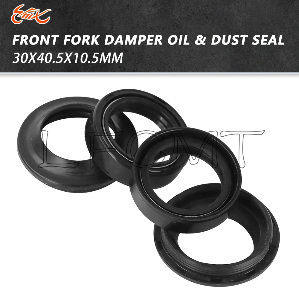 Sello de aceite para amortiguador de horquilla delantera de motocicleta, 30x40,5x10,5, 30 40,5, sello antipolvo apto para Suzuki GN125 GS125 QJ125 EN125 TM125