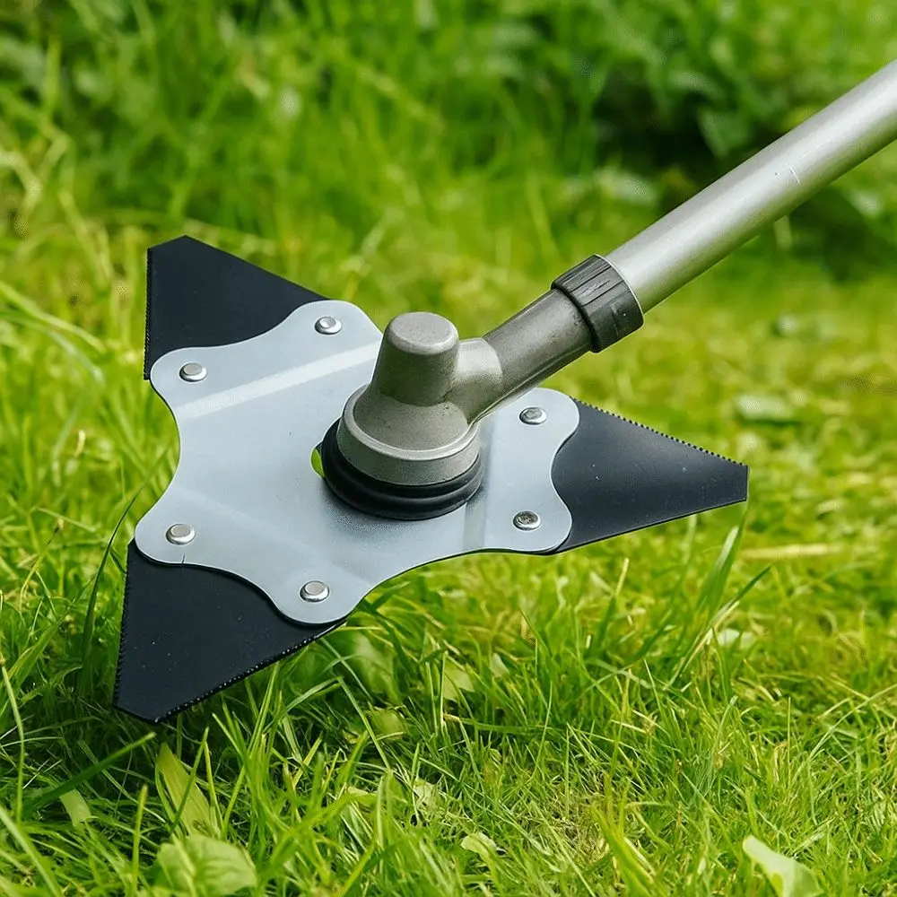 Manganese Steel Lawn Mower Blades Dual-use Triangular Shape Quenched Triangular Blades Quenched Serrated Edge Serrated Blades