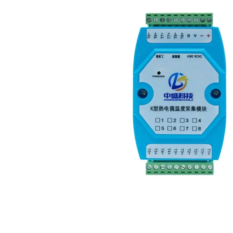 

4/8/16-channel K-type thermocouple temperature acquisition module CAN/485 isolated industrial-grade transmitter Modbus