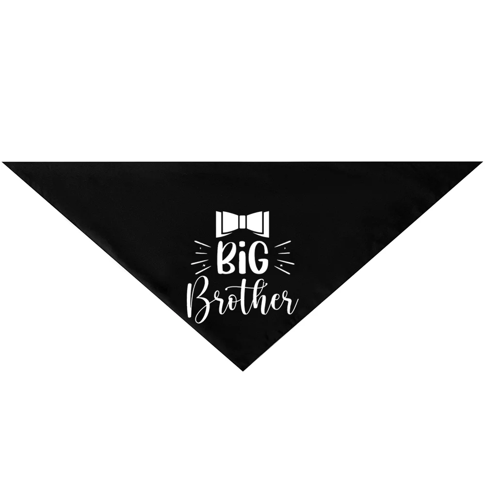 Big Brother Black Dog Bandana Pregnancy Announcement Dog Bandana Scarf Gender Revealing Photo Props Boy Pet Dog Birthday Wedding