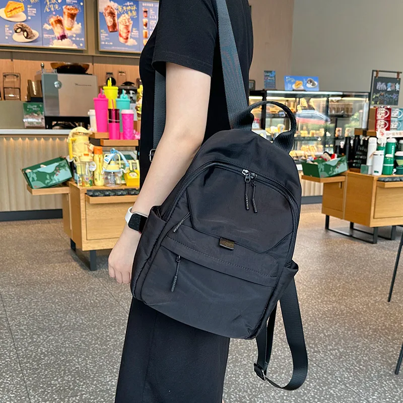 zaino-in-nylon-leggero-e-capiente-2025-borsa-da-viaggio-impermeabile-per-computer-borsa-a-doppia-spalla-in-nylon-unisex-per-viaggi-casual