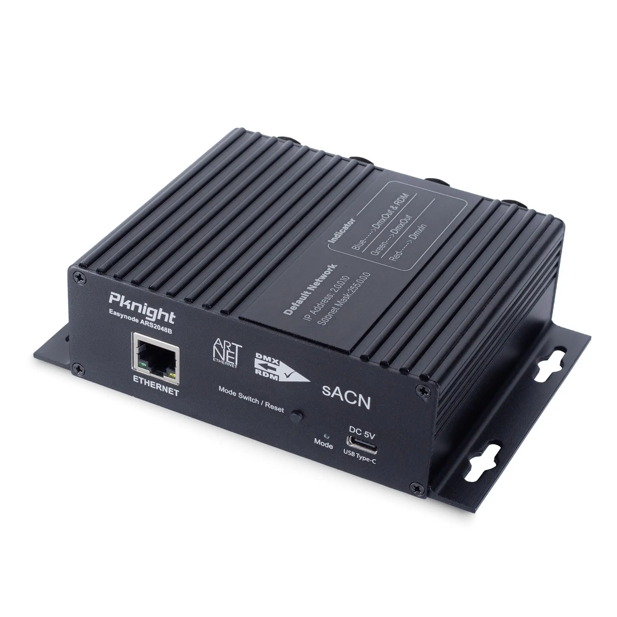 pknight controlador bidirecional easynet sacn rdm vias easyport ars2048b 01