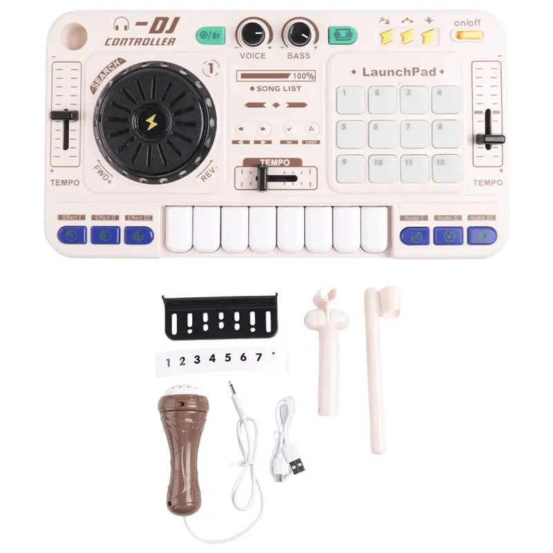 abxe-dj-disc-mixeur-dj-pour-enfants-clavier-Electronique-instruments-de-musique-et