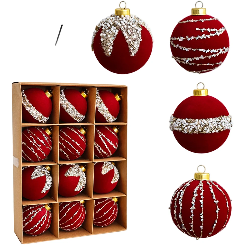 

Персонализированные украшения DIY Праздничные украшения Праздничный сезон Декор Бархатные текстурированные украшения Рождественские украшения