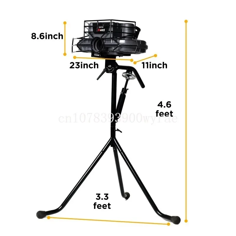 Upgraded Version 777BH Dual-Wheel Baseball Pitching Machine , 30 to 95 MPH with Regulation Baseballs