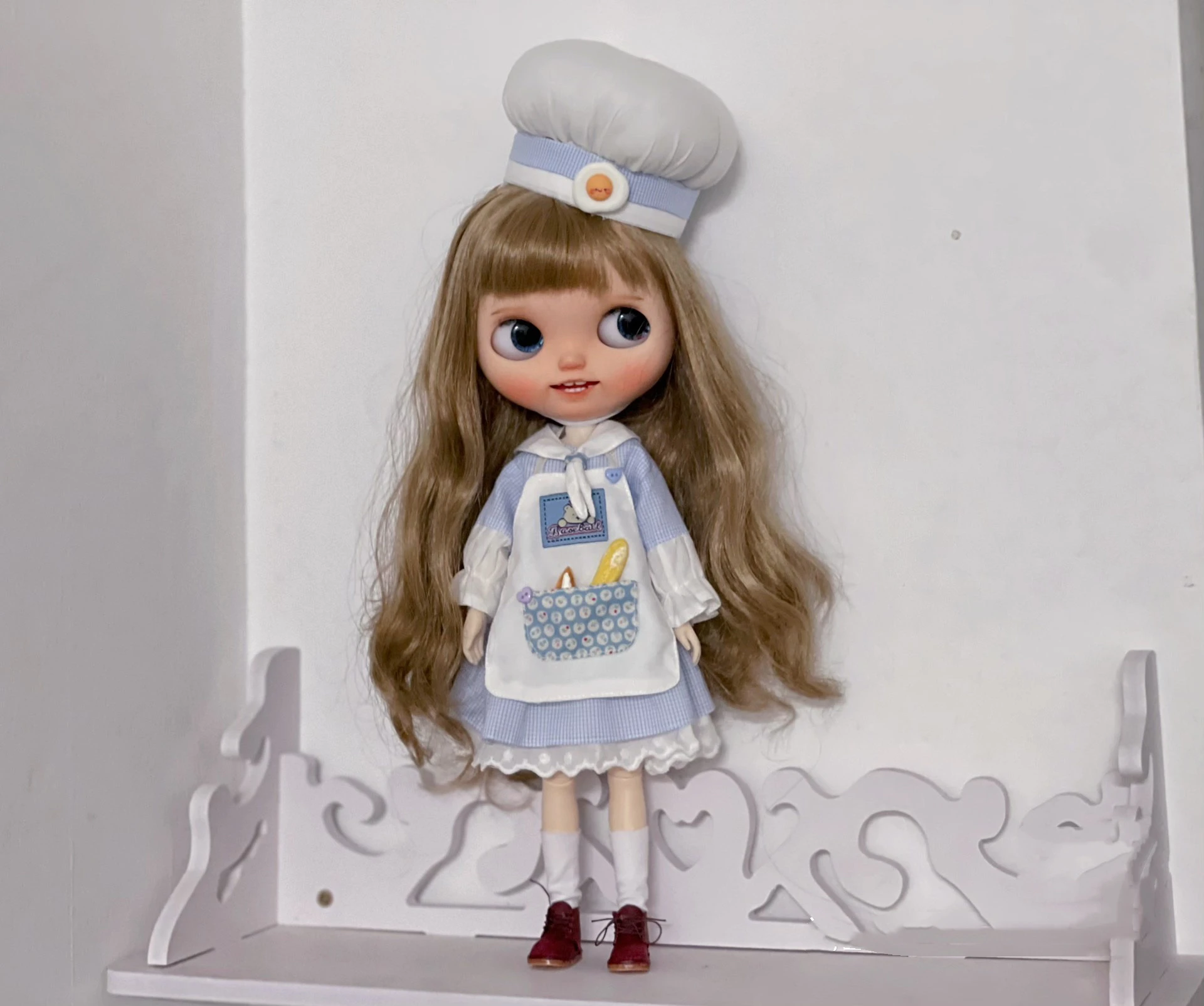 

Dula Doll Clothes Dress Little cook skirt Blythe Qbaby ob24 ob22 Azone Licca ICY JerryB 1/6 Bjd Doll